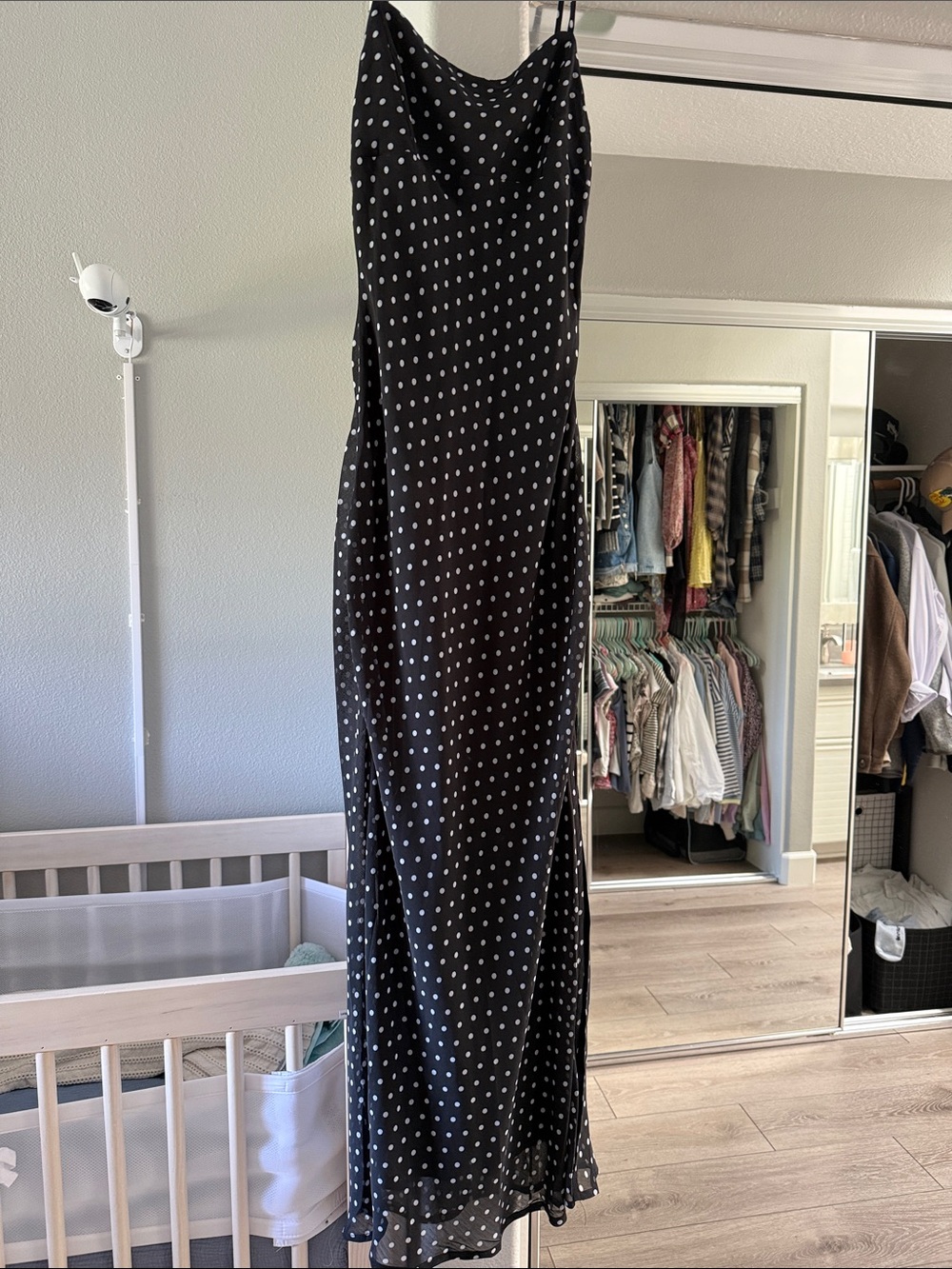 Princess Polly Black Polka Dot Slip Dress